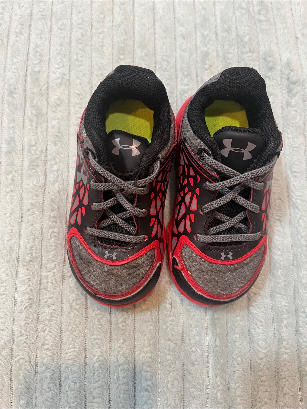 Under Armour Toddler Red & Gray Athletic Sneakers